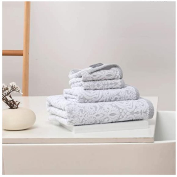 "Emma" Textured Bath Towel Set - Picture 5 of 6